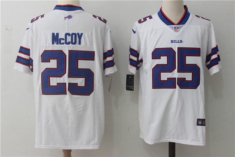 Men's Buffalo Bills LeSean McCoy White Game Jersey football jersey product view 1