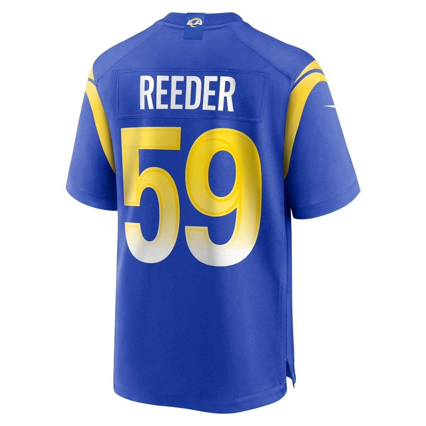 Troy Reeder Los Angeles Rams Team Game Jersey - Royal football jersey product view 3