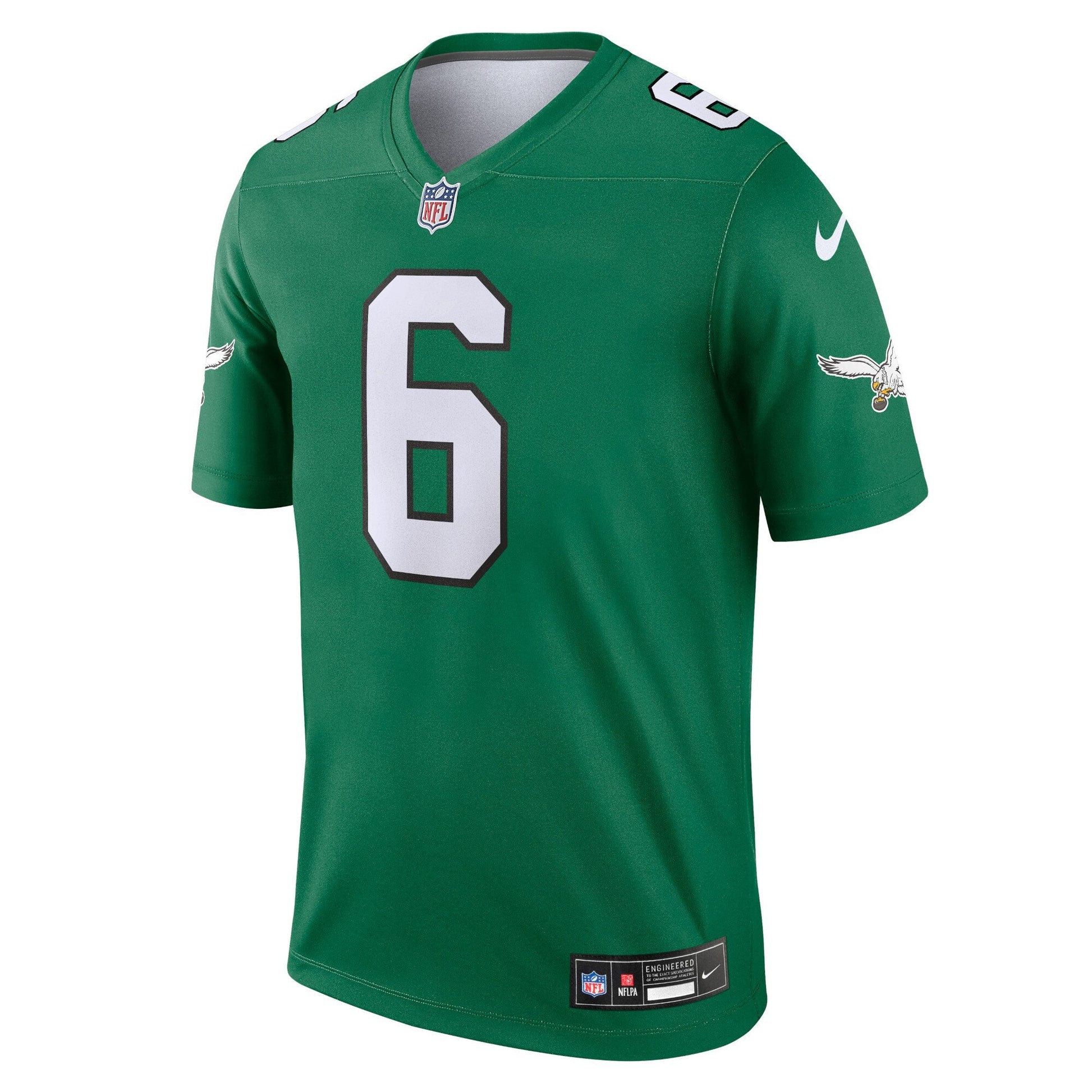 DeVonta Smith Philadelphia Eagles Legend Jersey - Kelly Green football jersey product view 2