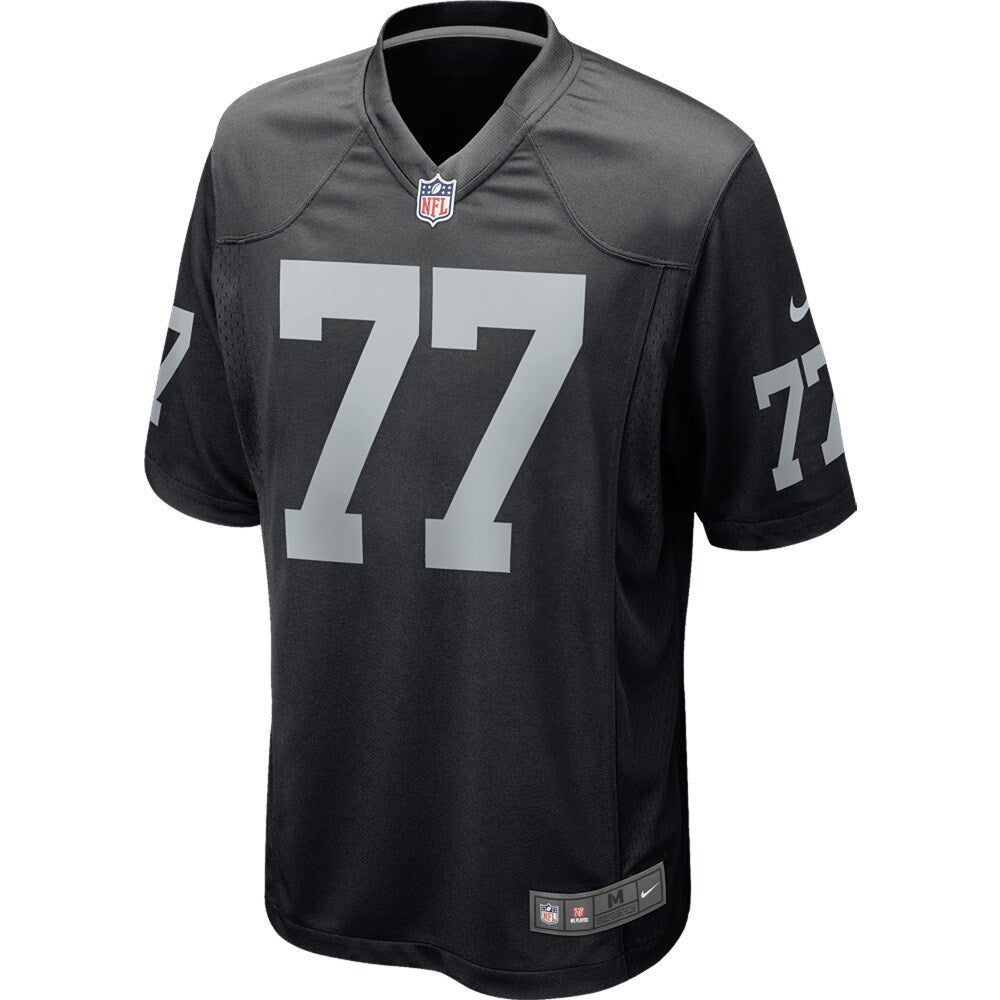 Kolton Miller Las Vegas Raiders Game Jersey - Black football jersey product view 2