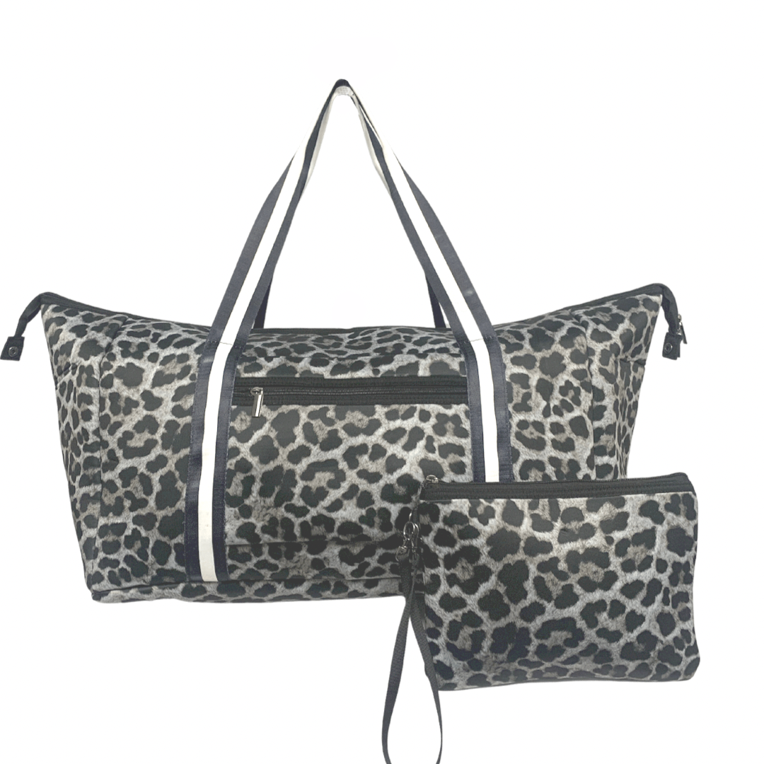 NP-6503DB Neoprene Duffle Bag Black Leopard Unisex T-shirt, Sweatshirt, Hoodie, Long Sleeve Tee - T-Shirt, Sweatshirt, Hoodie
