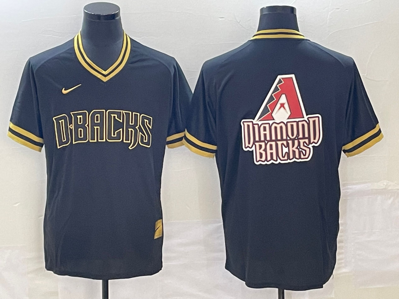 Men's Arizona Diamondbacks Black Alternate Replica Player Jersey baseball jersey product view 1
