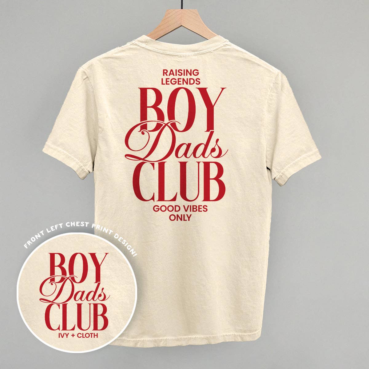 Boy Dads Club (Red) (Back Print) Unisex T-shirt, Sweatshirt, Hoodie, Long Sleeve Tee - T-Shirt, Sweatshirt, Hoodie