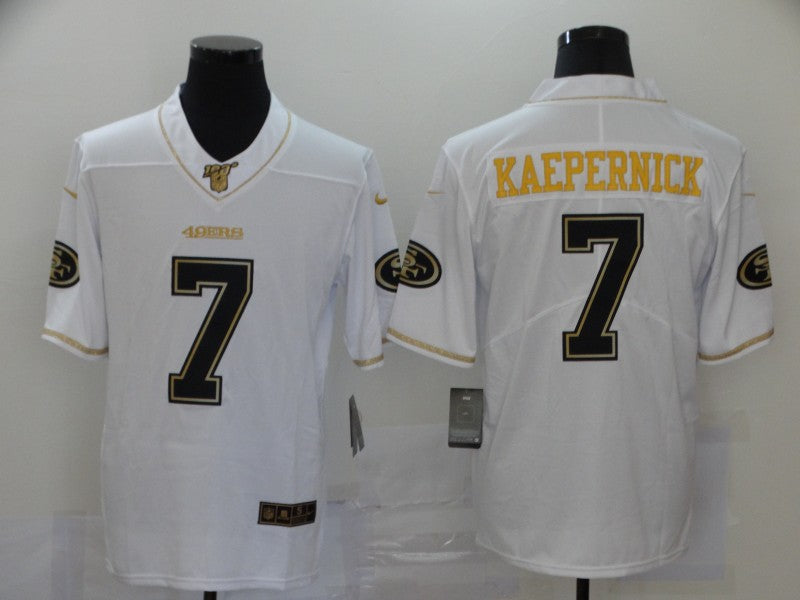 Men's San Francisco 49ers Colin Kaepernick #7 White Game Player Jersey1 football jersey product view 1