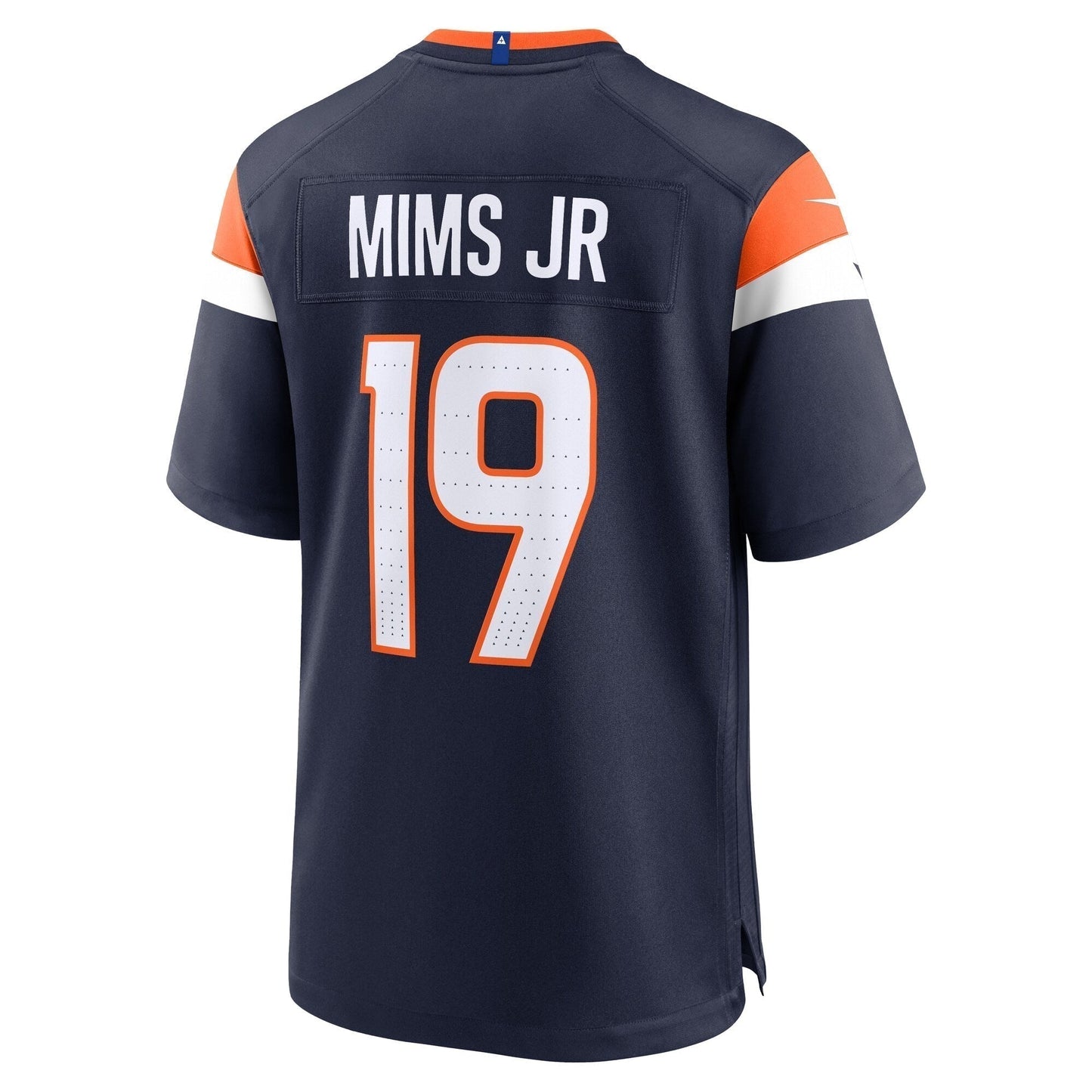 Marvin Mims Jr Denver Broncos Alternate Game Jersey - Navy football jersey product view 3