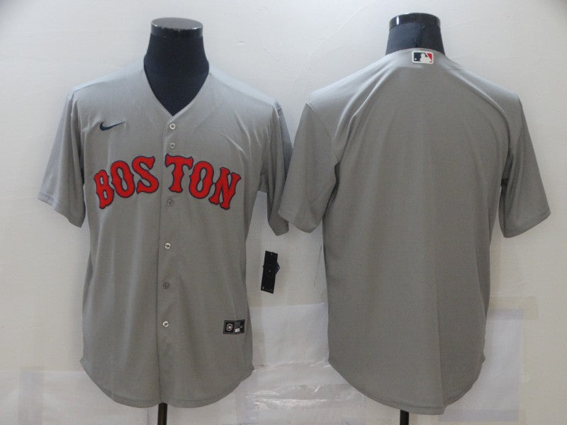 Men's Boston Red Sox Gray Alternate Replica Team Blank Jersey baseball jersey product view 1