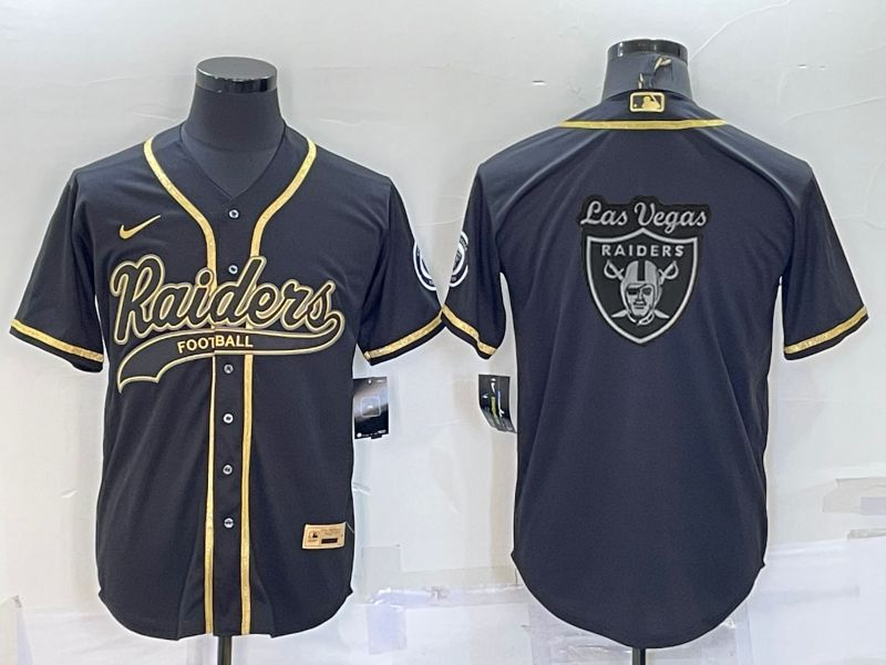 Men's Las Vegas Raiders Black Player Jersey1 football jersey product view 1