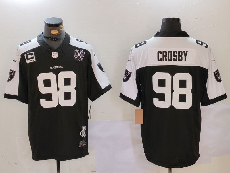 Men's Las Vegas Raiders Maxx Crosby Black 2024 Vapor Limited Jersey football jersey product view 1