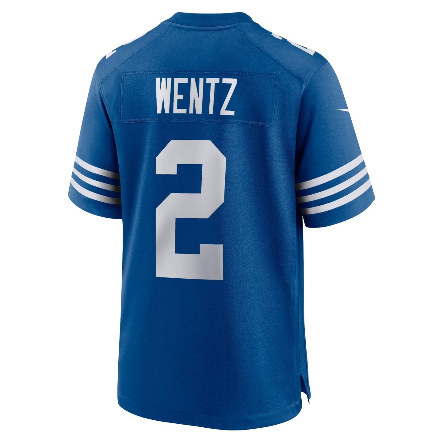 Men's Carson Wentz Royal Indianapolis Colts Alternate Game Jersey football jersey product view 3