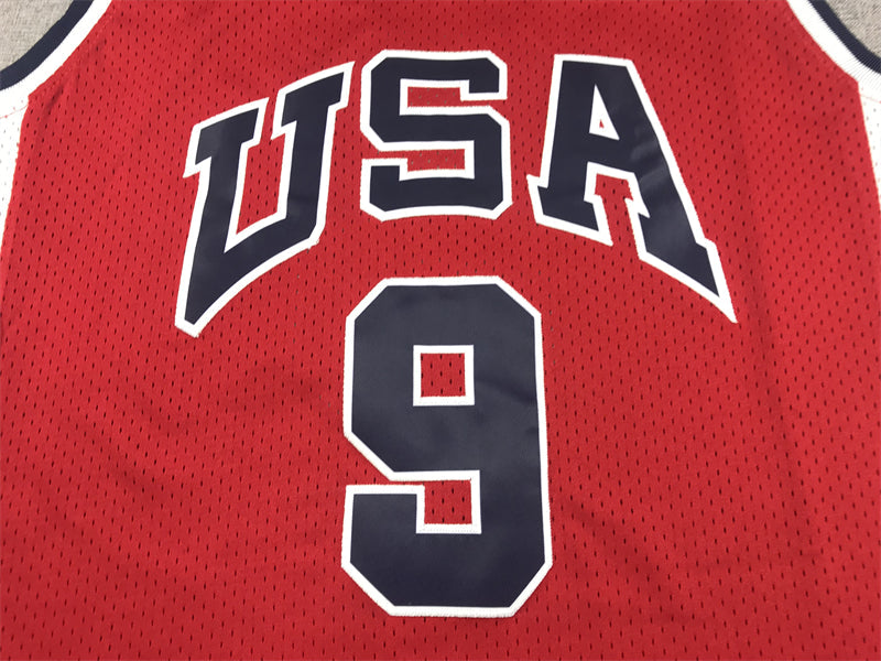 1984 Olympics #9 red jersey sports jersey product view 2