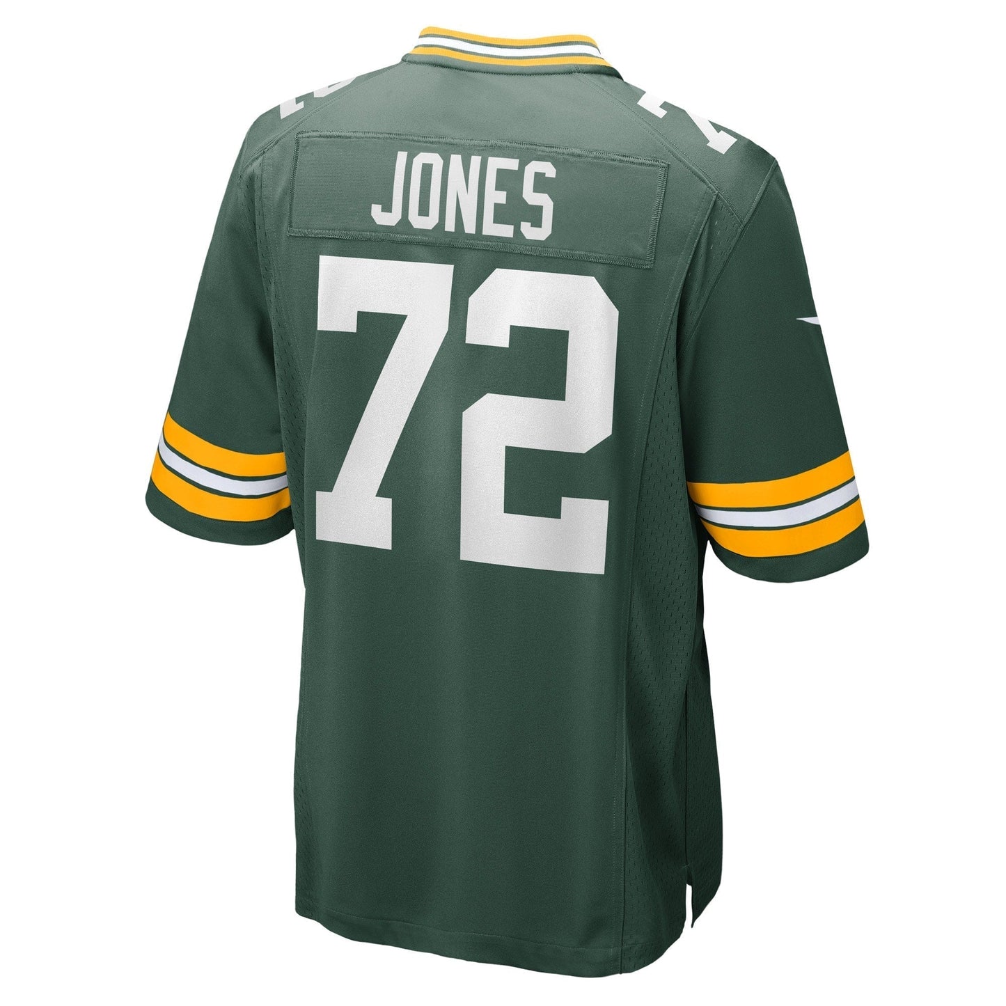 Caleb Jones Green Bay Packers Game Jersey - Green football jersey product view 3