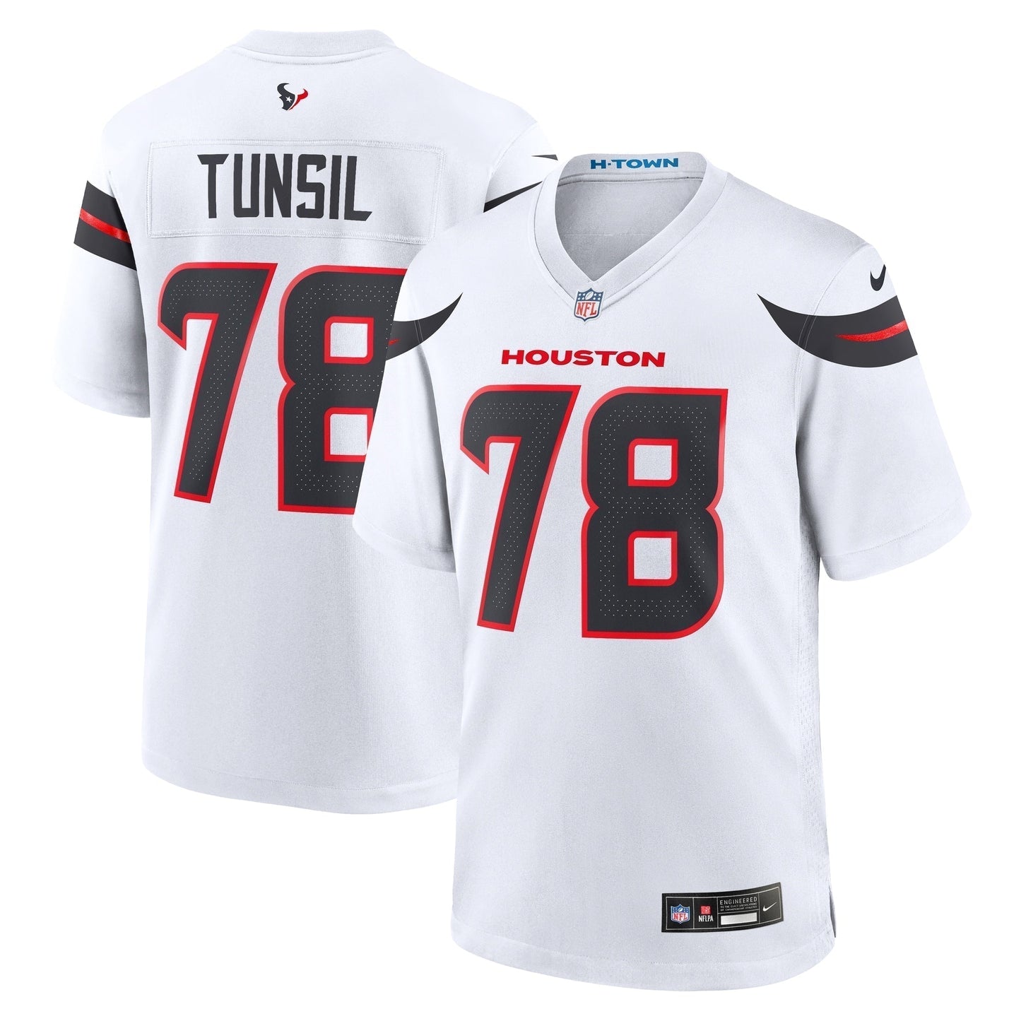 Laremy Tunsil Houston Texans Game Jersey - White football jersey product view 1