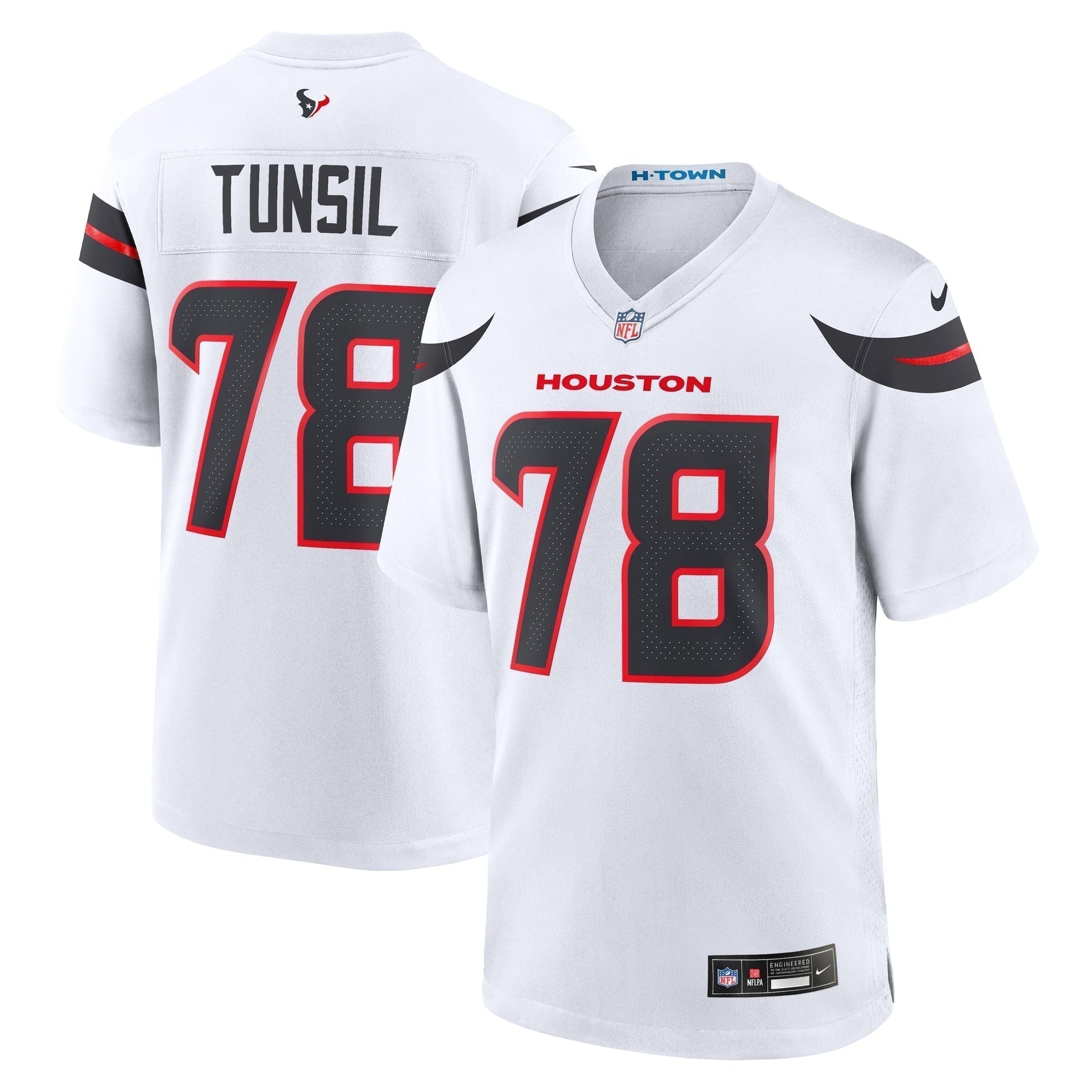 Laremy Tunsil Houston Texans Game Jersey - White football jersey product view 1