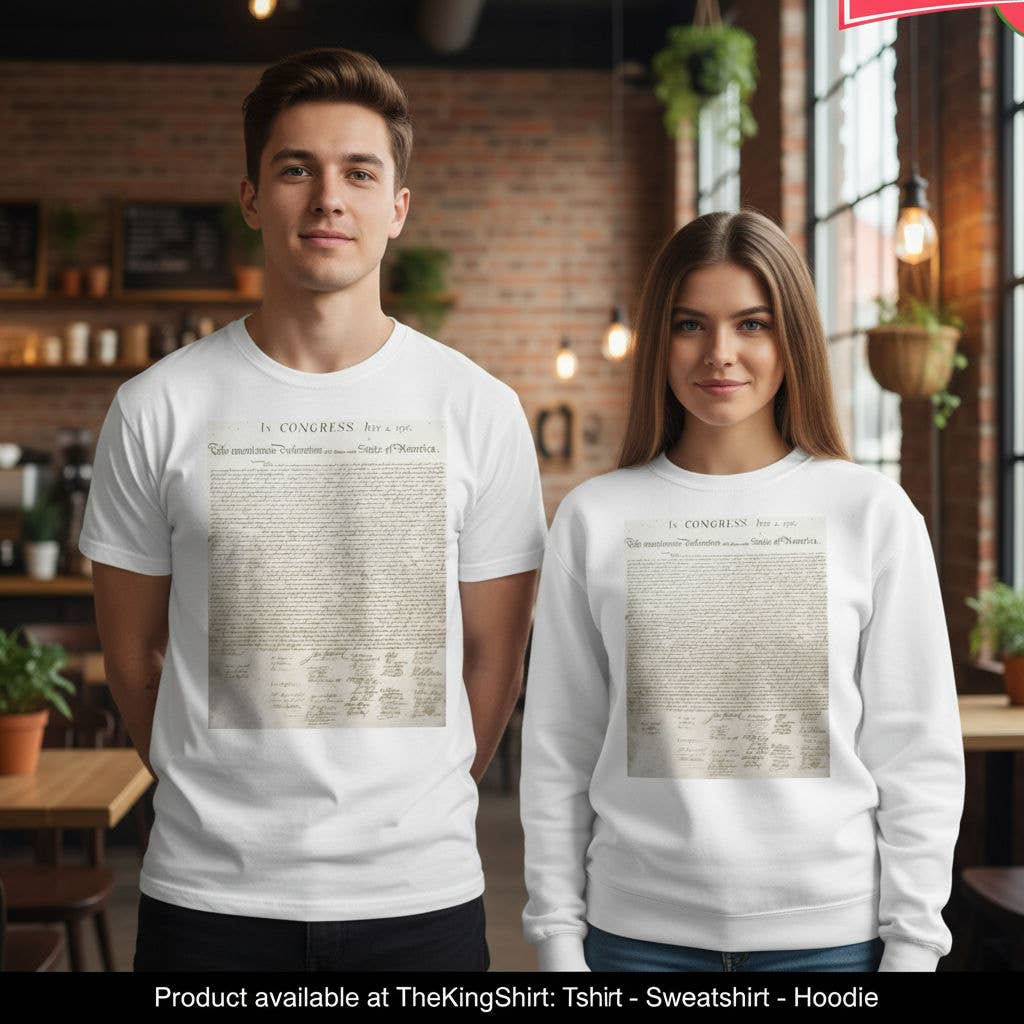 Declaration in Congress July 4 Shirt 250Th Anniversary Unisex T-shirt, Sweatshirt, Hoodie, Long Sleeve Tee - T-Shirt, Sweatshirt, Hoodie