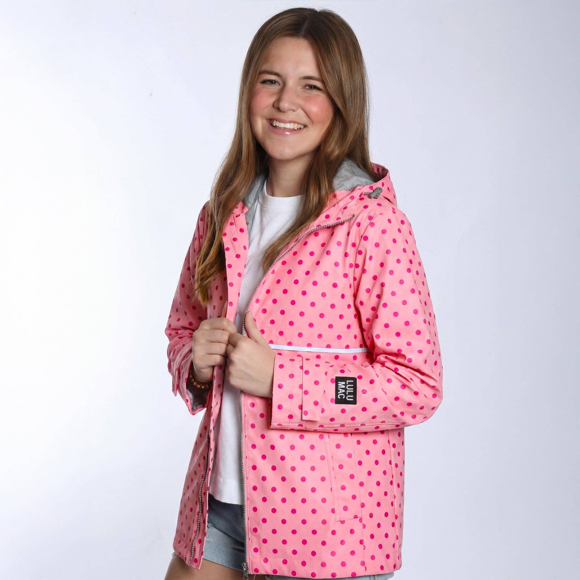 LM-RC-1001PD Pink/Hot Pink Lulu Mac Raincoat Unisex T-shirt, Sweatshirt, Hoodie, Long Sleeve Tee - T-Shirt, Sweatshirt, Hoodie