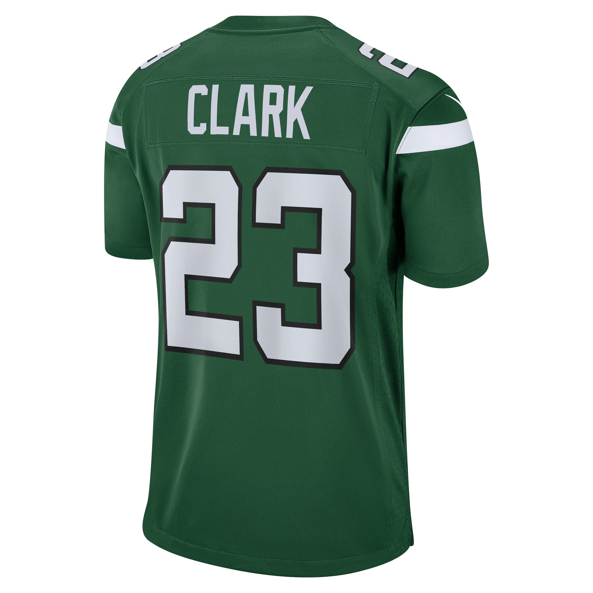 Chuck Clark New York Jets Team Game Jersey - Gotham Green football jersey product view 3