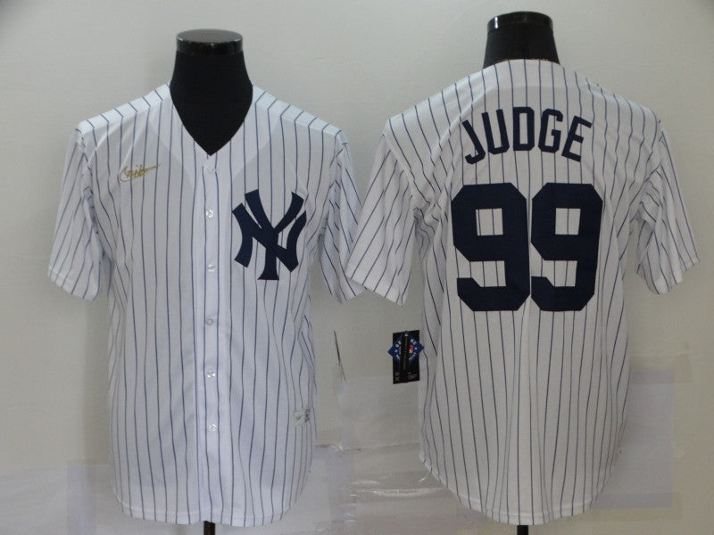 Men's New York Yankees Aaron Judge White Player Jersey baseball jersey product view 1