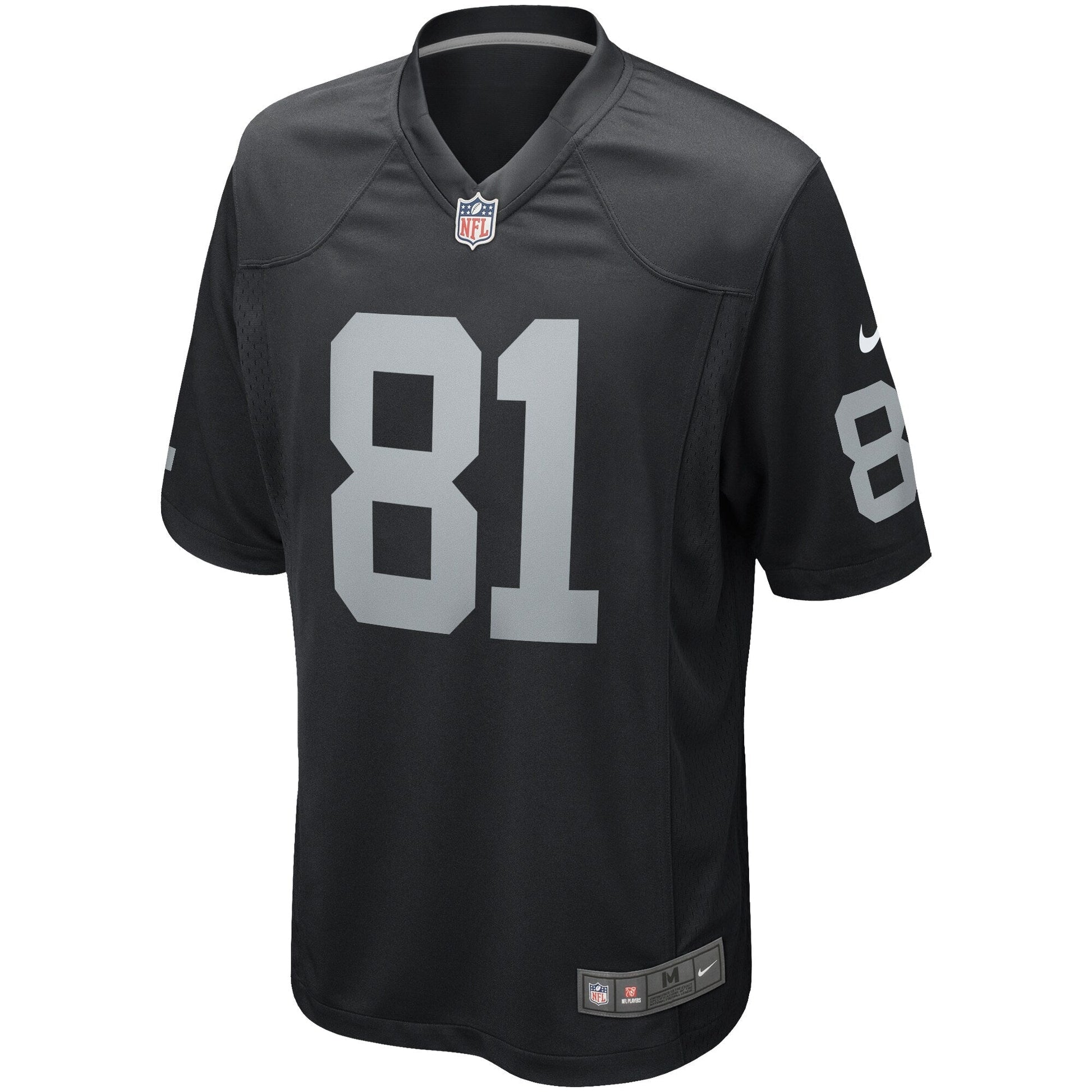 Tim Brown Las Vegas Raiders Game Retired Jersey - Black football jersey product view 2