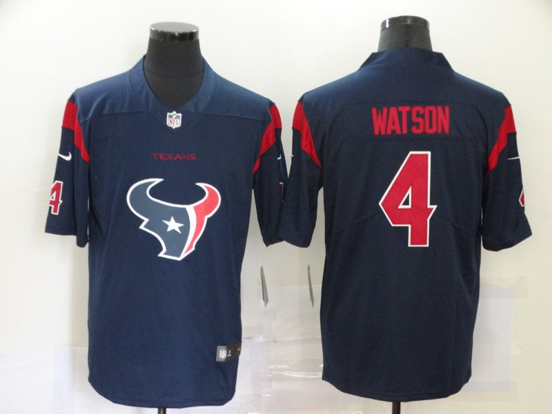 Men's Houston Texans Deshaun Watson #4 Navy Player Game Jersey1 football jersey product view 1