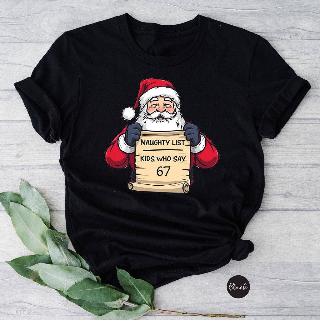 Kids Who Say 67 Santa Christmas Shirt Unisex T-shirt, Sweatshirt, Hoodie, Long Sleeve Tee - T-Shirt, Sweatshirt, Hoodie