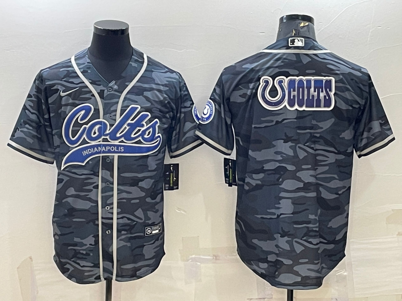 Men's Indianapolis Colts Grey Camouflage Game Jersey football jersey product view 1
