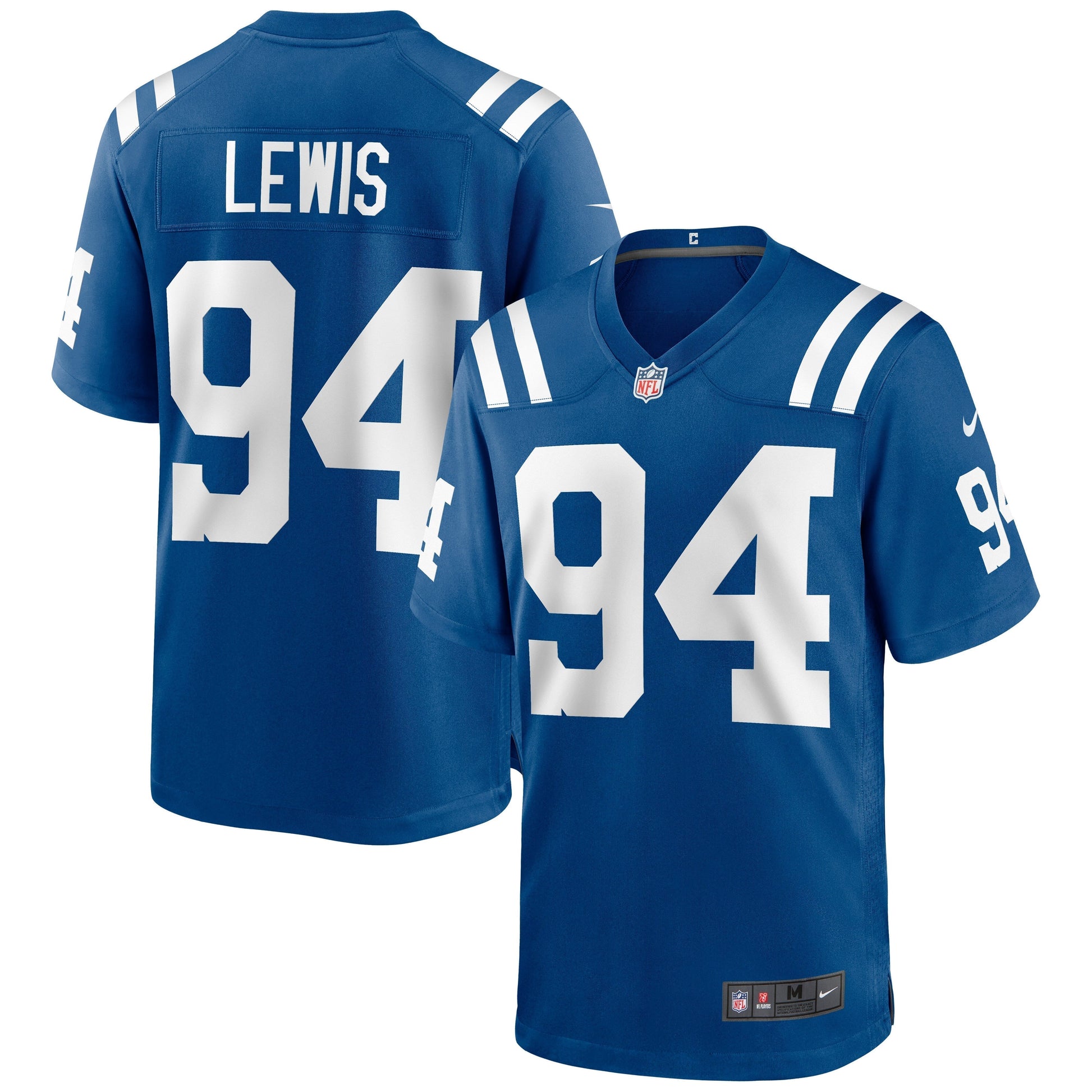 Tyquan Lewis Indianapolis Colts Game Jersey - Royal football jersey product view 1