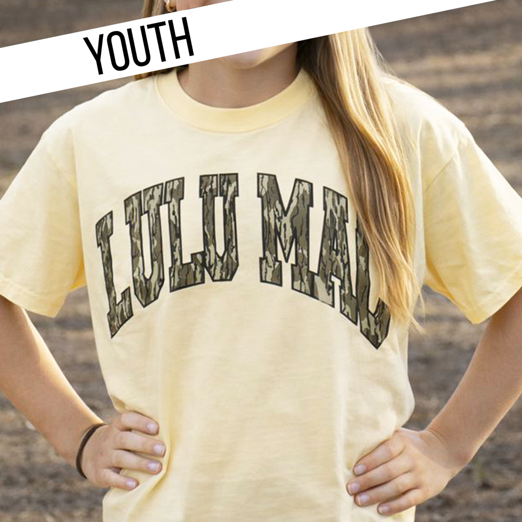 KD-MO-1000  Mossy Oak Bottomland Butter Youth Comfort Colors Mossy Oak Tee Unisex T-shirt, Sweatshirt, Hoodie, Long Sleeve Tee - T-Shirt, Sweatshirt, Hoodie