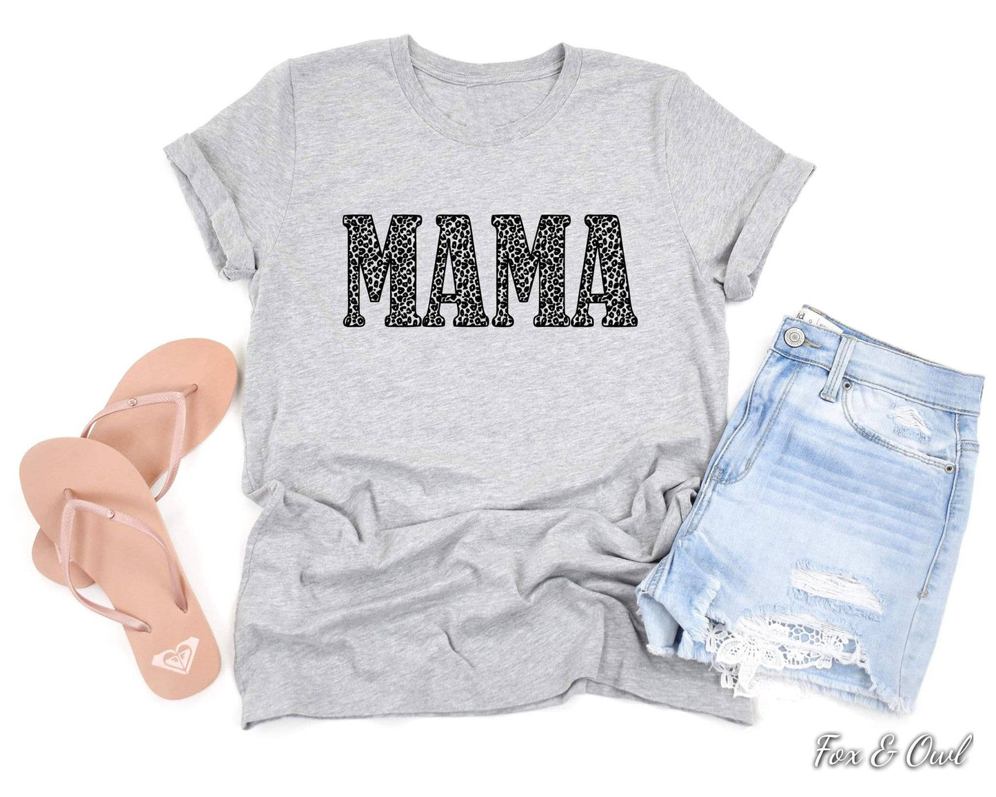 Mother's Day Leopard Mama Grey Bella Graphic Tee Free Ship Unisex T-shirt, Sweatshirt, Hoodie, Long Sleeve Tee - T-Shirt, Sweatshirt, Hoodie