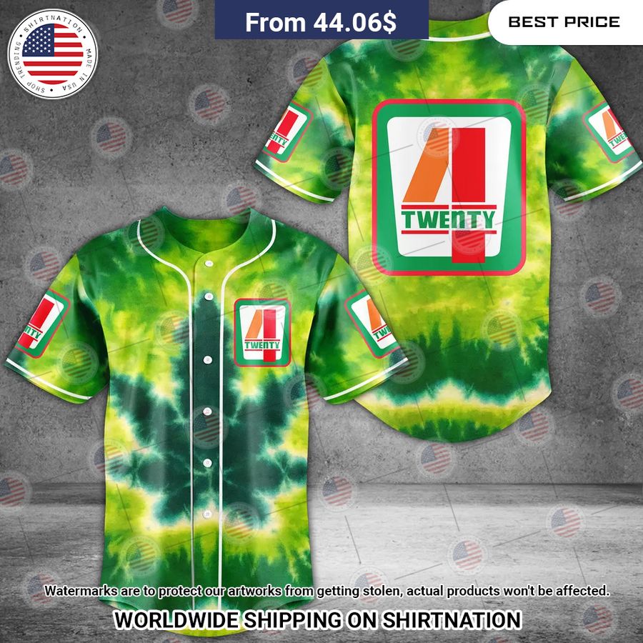 7E 420 Tiedye Baseball Jersey Unisex T-shirt, Sweatshirt, Hoodie, Long Sleeve Tee - T-Shirt, Sweatshirt, Hoodie