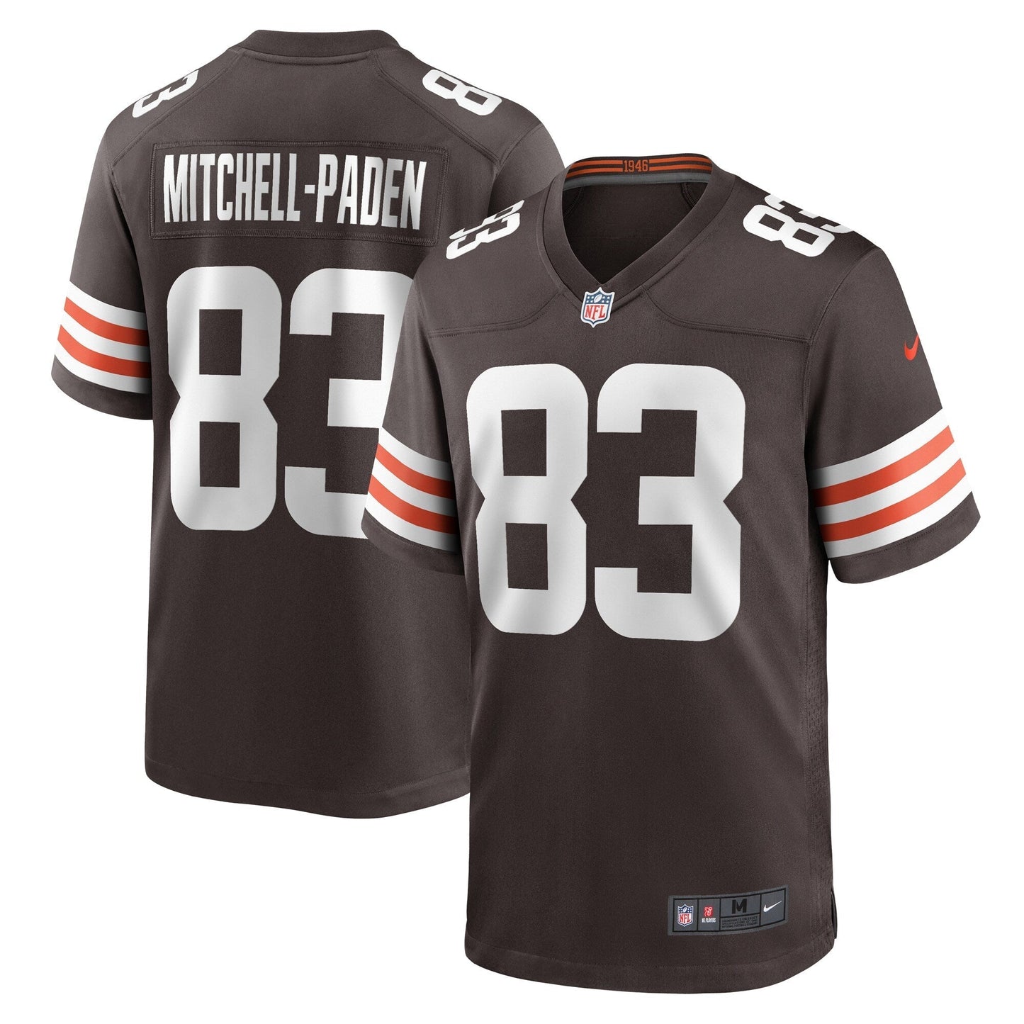 Zaire Mitchell-Paden Cleveland Browns Team Game Jersey - Brown football jersey product view 1