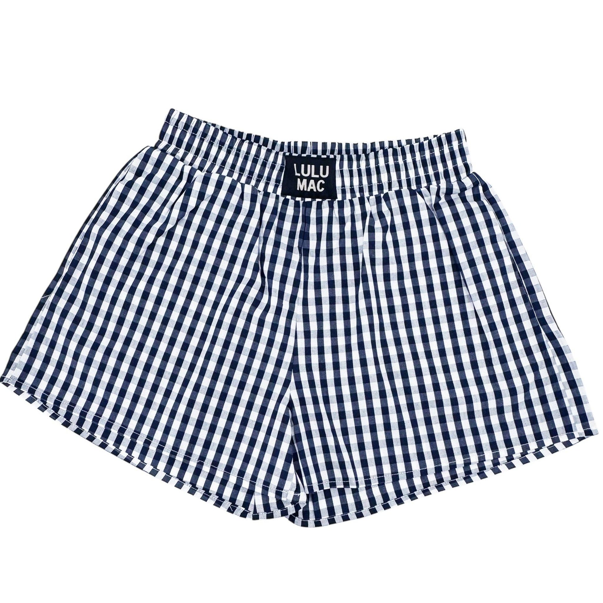 Bxgh-Navy Gingham Boxer Short Unisex T-shirt, Sweatshirt, Hoodie, Long Sleeve Tee - T-Shirt, Sweatshirt, Hoodie