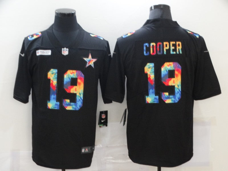Men's Dallas Cowboys Amari Cooper #19 Black Game Player Jersey1 football jersey product view 1