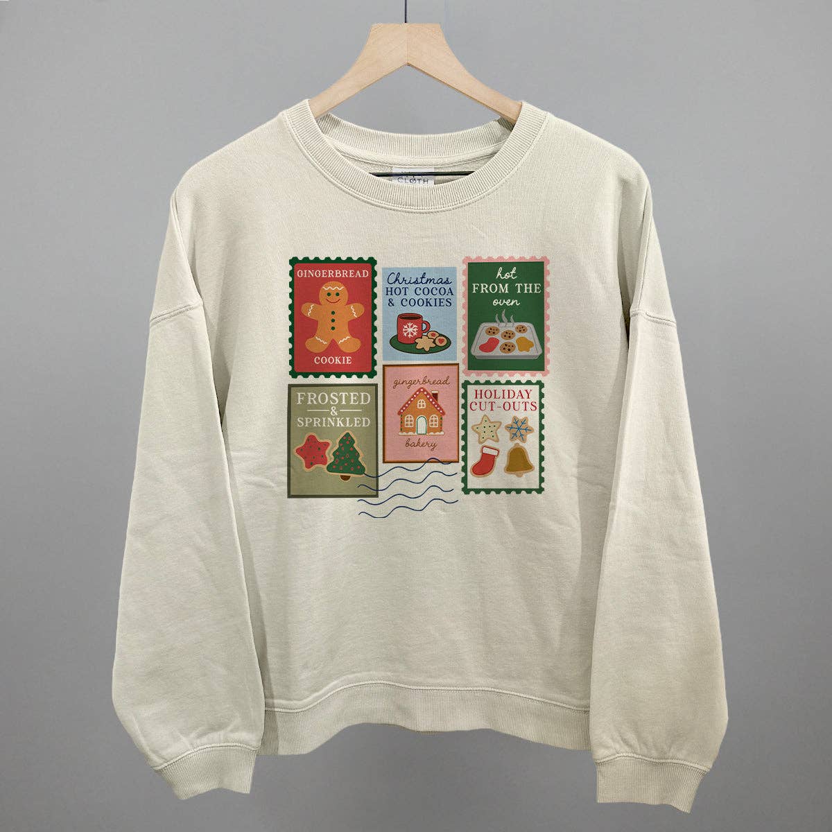Christmas Cookie Stamps Unisex T-shirt, Sweatshirt, Hoodie, Long Sleeve Tee - T-Shirt, Sweatshirt, Hoodie