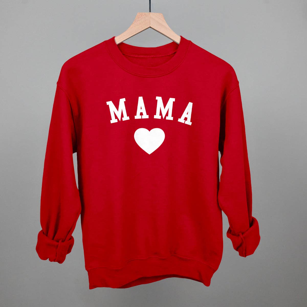 Mama Heart Collegiate Unisex T-shirt, Sweatshirt, Hoodie, Long Sleeve Tee - T-Shirt, Sweatshirt, Hoodie