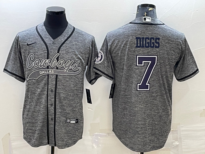 Men's Dallas Cowboys Trevon Diggs Gray Game Jersey Joint Edition football jersey product view 1