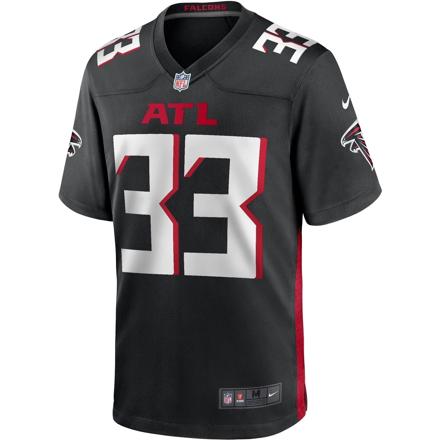 Michael Turner Atlanta Falcons Game Retired Jersey - Black football jersey product view 2