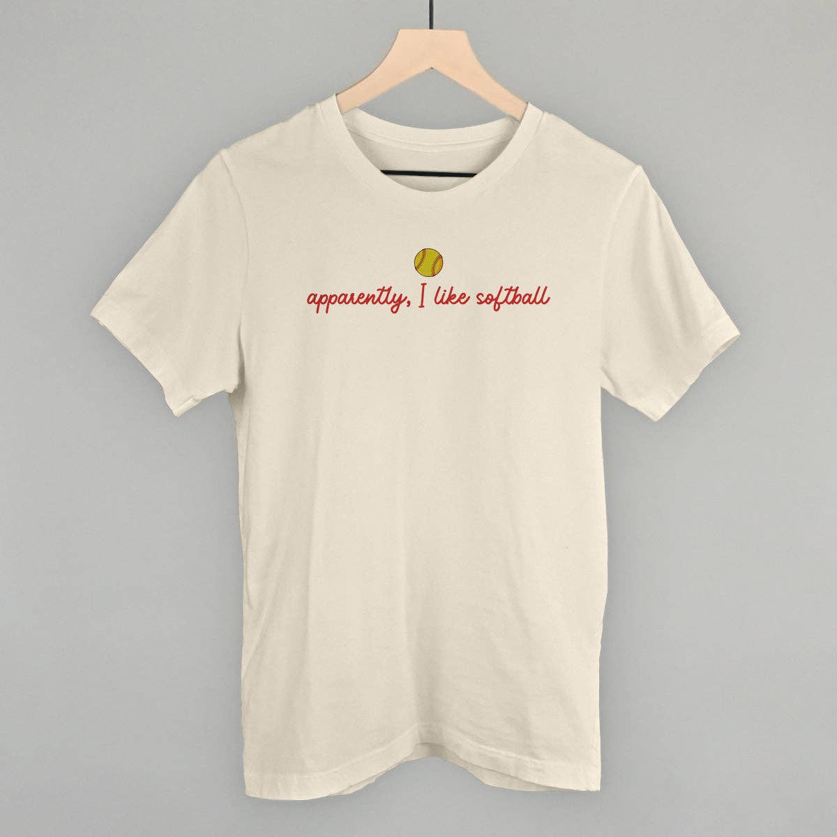 Apparently I Like Softball Unisex T-shirt, Sweatshirt, Hoodie, Long Sleeve Tee - T-Shirt, Sweatshirt, Hoodie