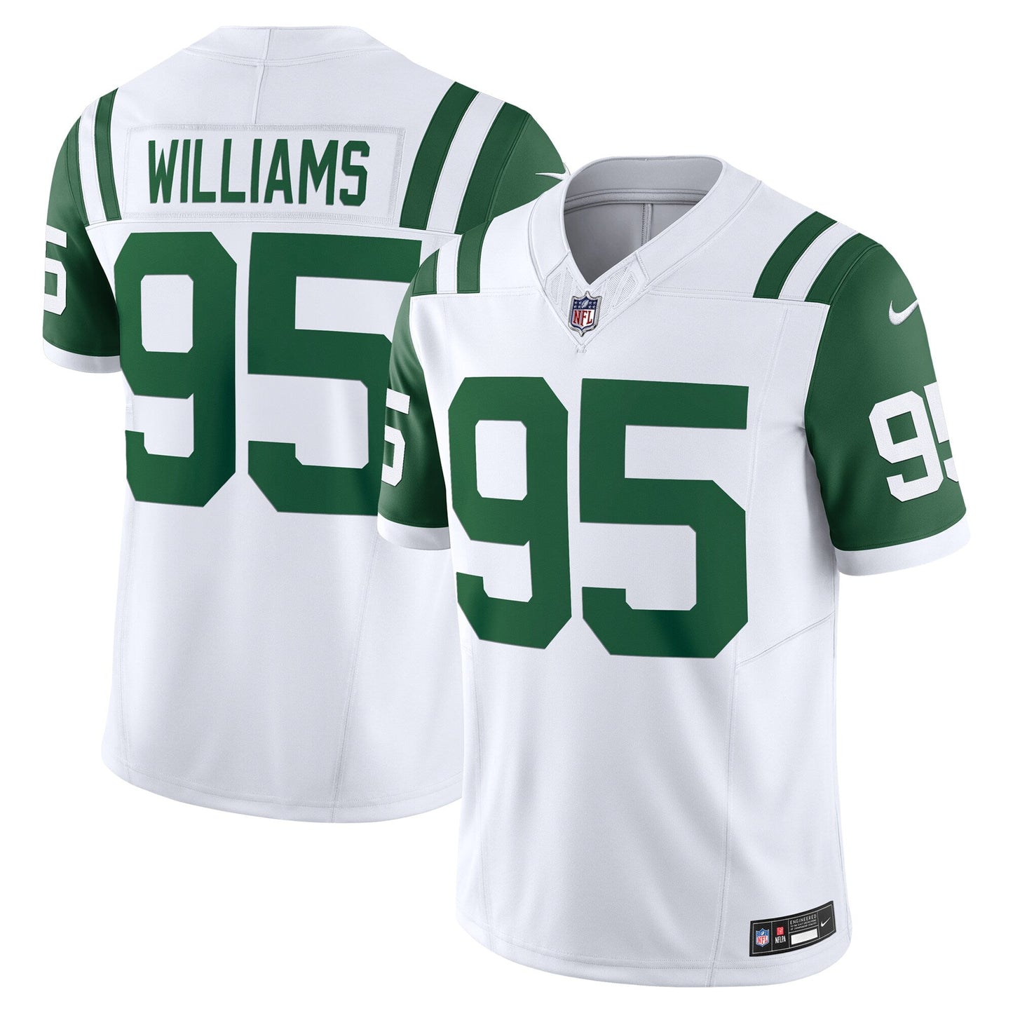 Quinnen Williams New York Jets Classic Alternate Vapor F.U.S.E. Limited Jersey - White football jersey product view 1