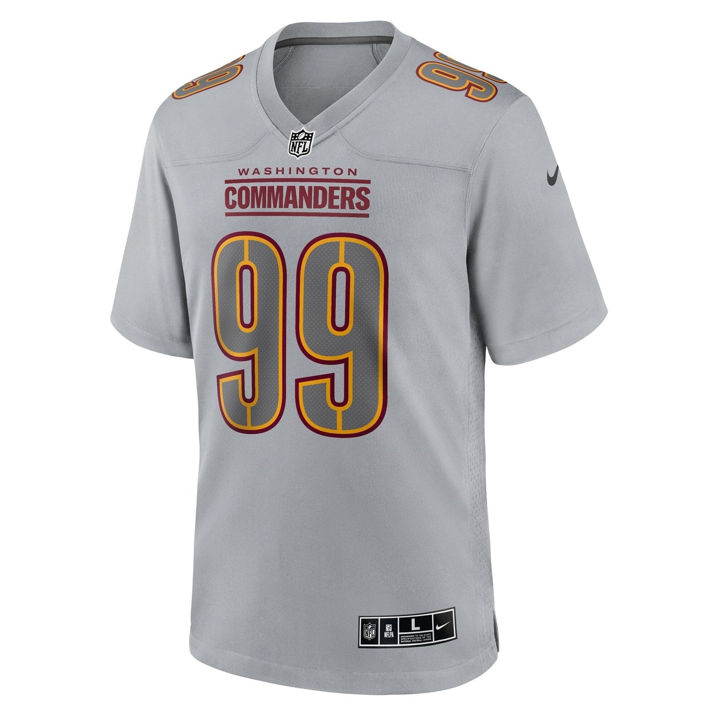 Chase Young Washington Commanders Atmosphere Fashion Game Jersey - Gray football jersey product view 2