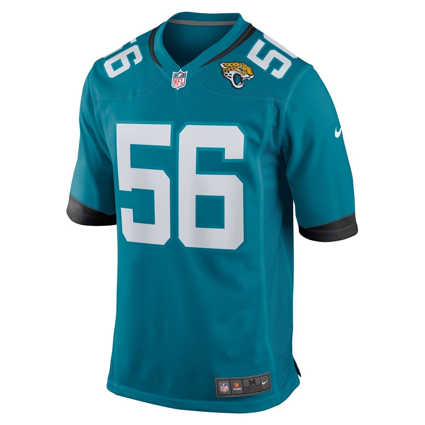 Yasir Abdullah Jacksonville Jaguars Team Game Jersey - Teal football jersey product view 2