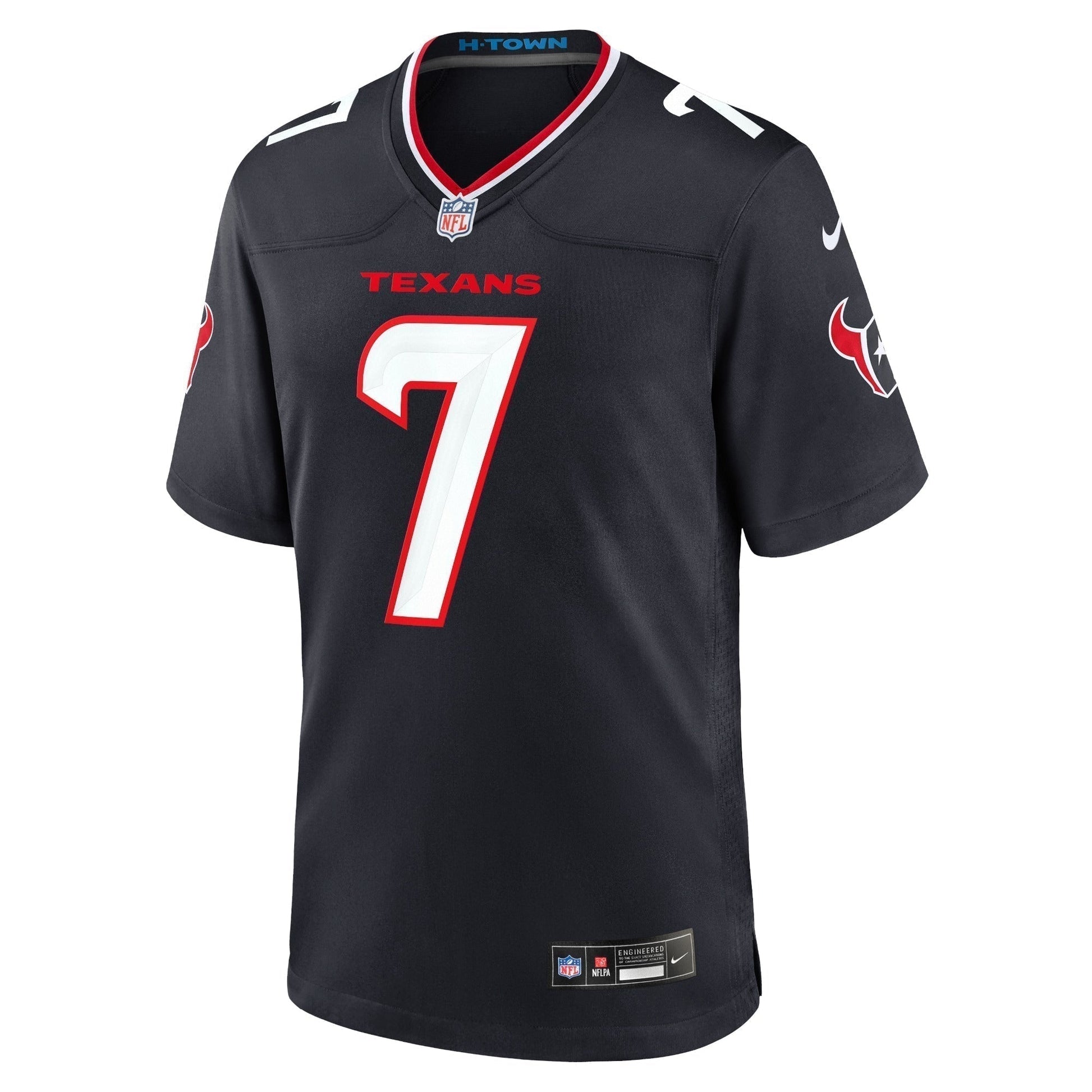 C.J. Stroud Houston Texans Game Jersey - Navy football jersey product view 2