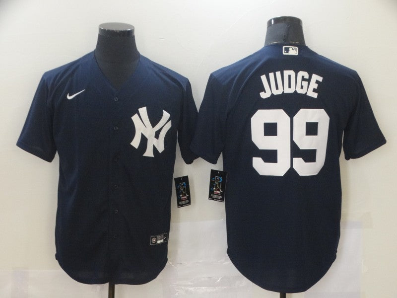 Men's New York Yankees Aaron Judge #99 Navy Replica Baseball Jersey baseball jersey product view 1