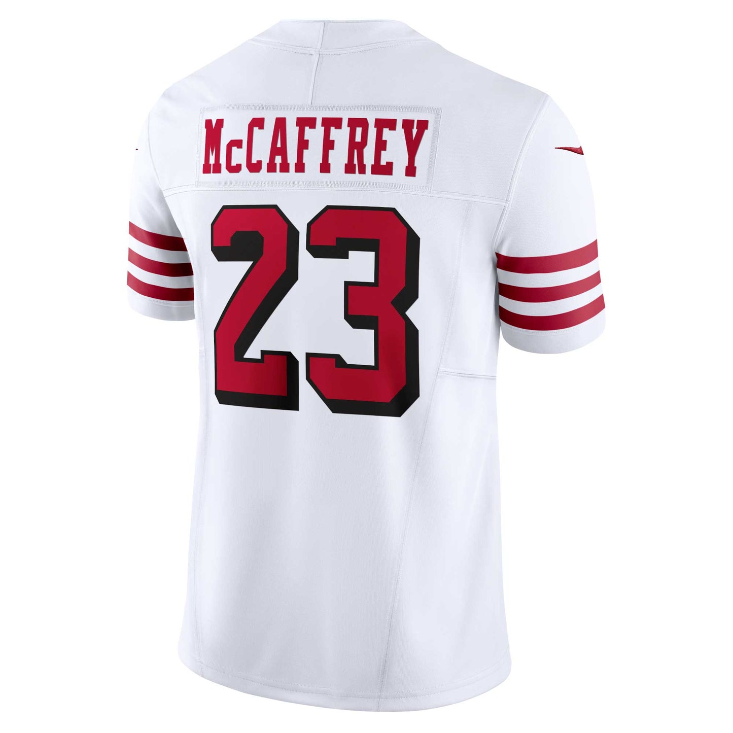 Christian McCaffrey San Francisco 49ers Vapor F.U.S.E. Limited 2nd Alternate Jersey - White football jersey product view 3