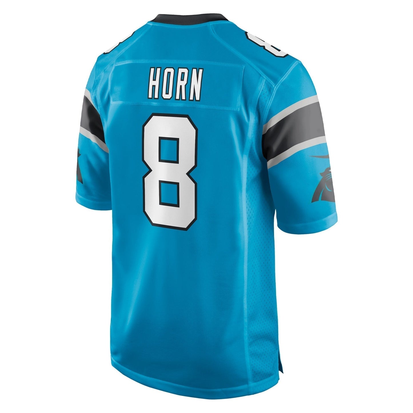 Jaycee Horn Carolina Panthers Game Jersey - Blue football jersey product view 3