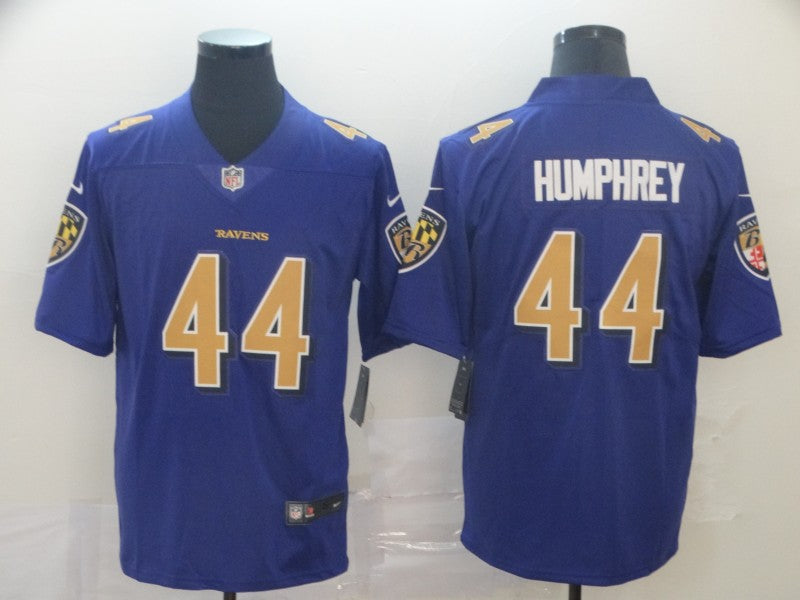 Men's Baltimore Ravens Marlon Humphrey Purple Game Jersey Joint Edition football jersey product view 1