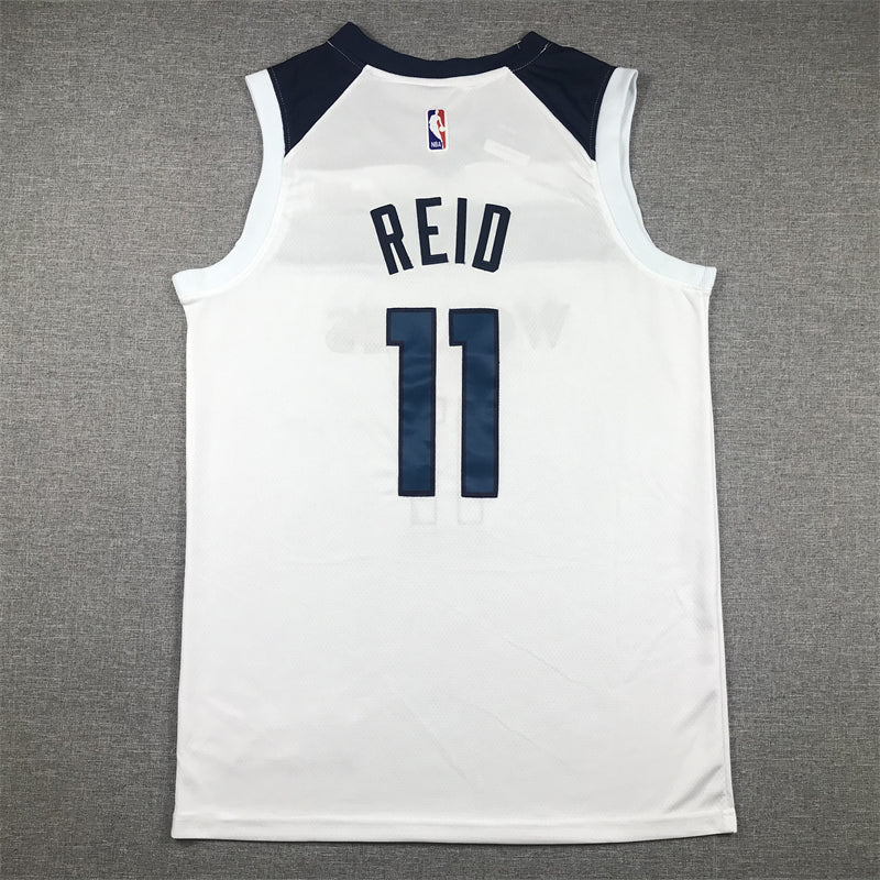 Timberwolves #11 White Jersey basketball jersey product view 2
