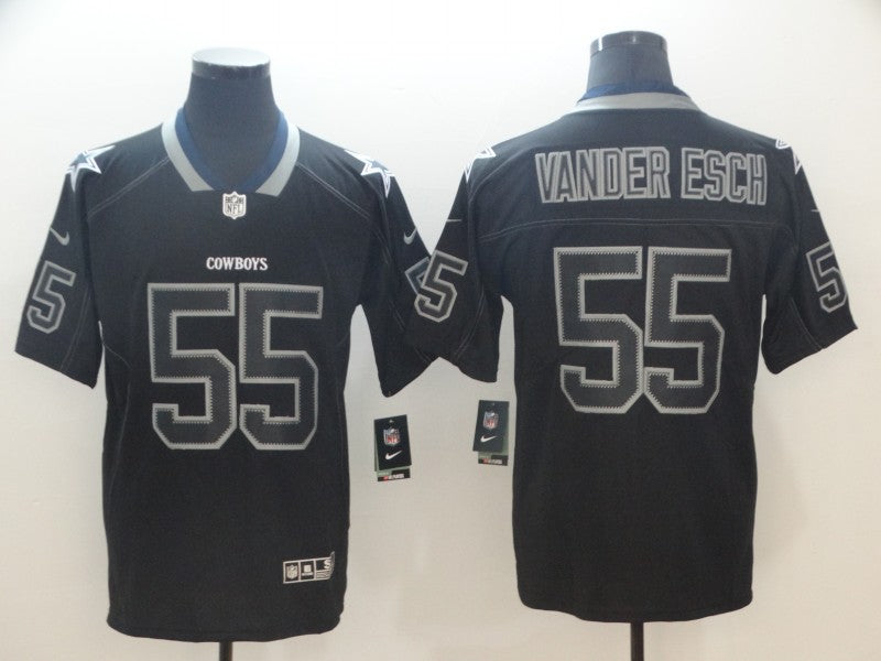 Men's Dallas Cowboys Leighton Vander Esch #55 Black Alternate Player Jersey1 football jersey product view 1