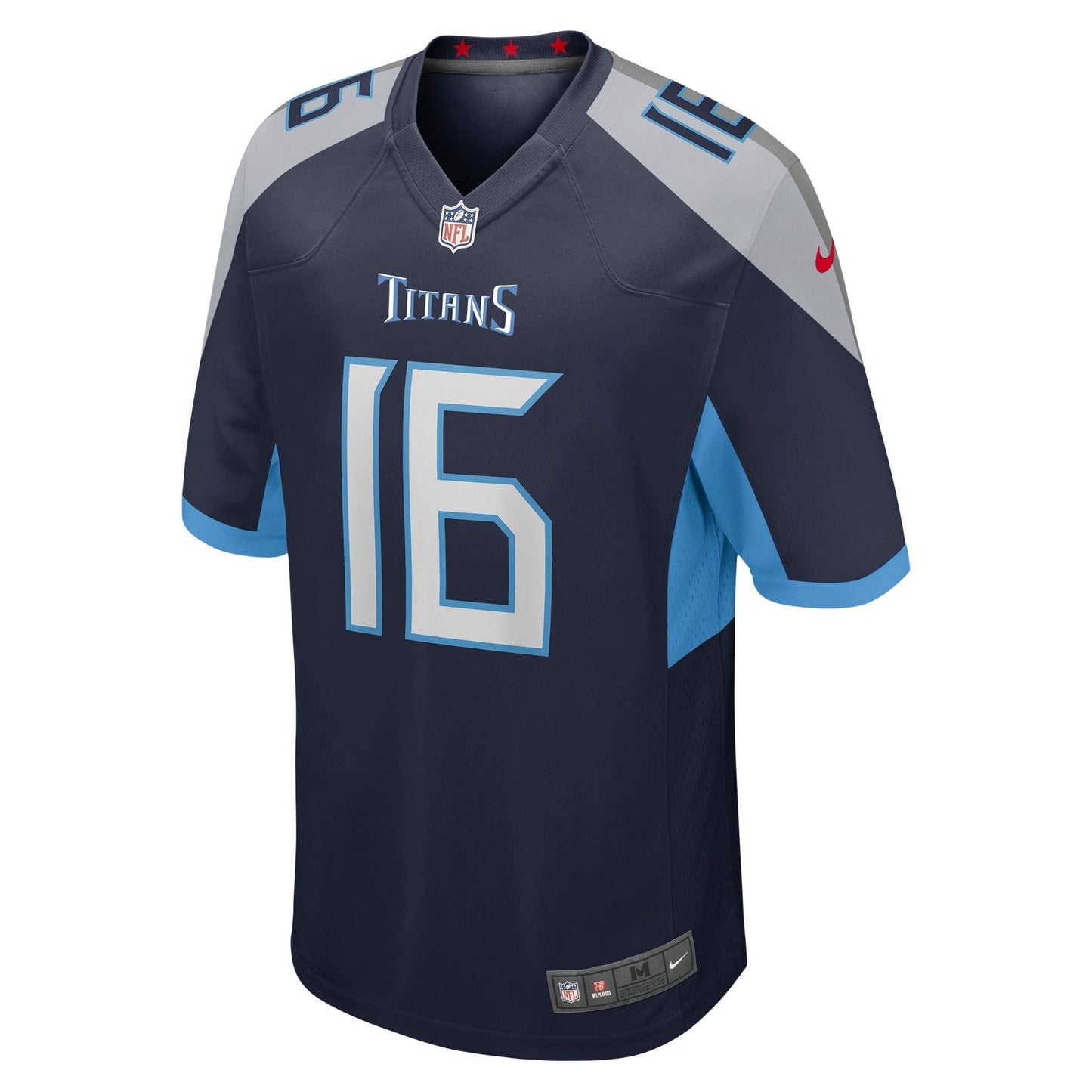 Treylon Burks Tennessee Titans Game Jersey - Navy football jersey product view 2