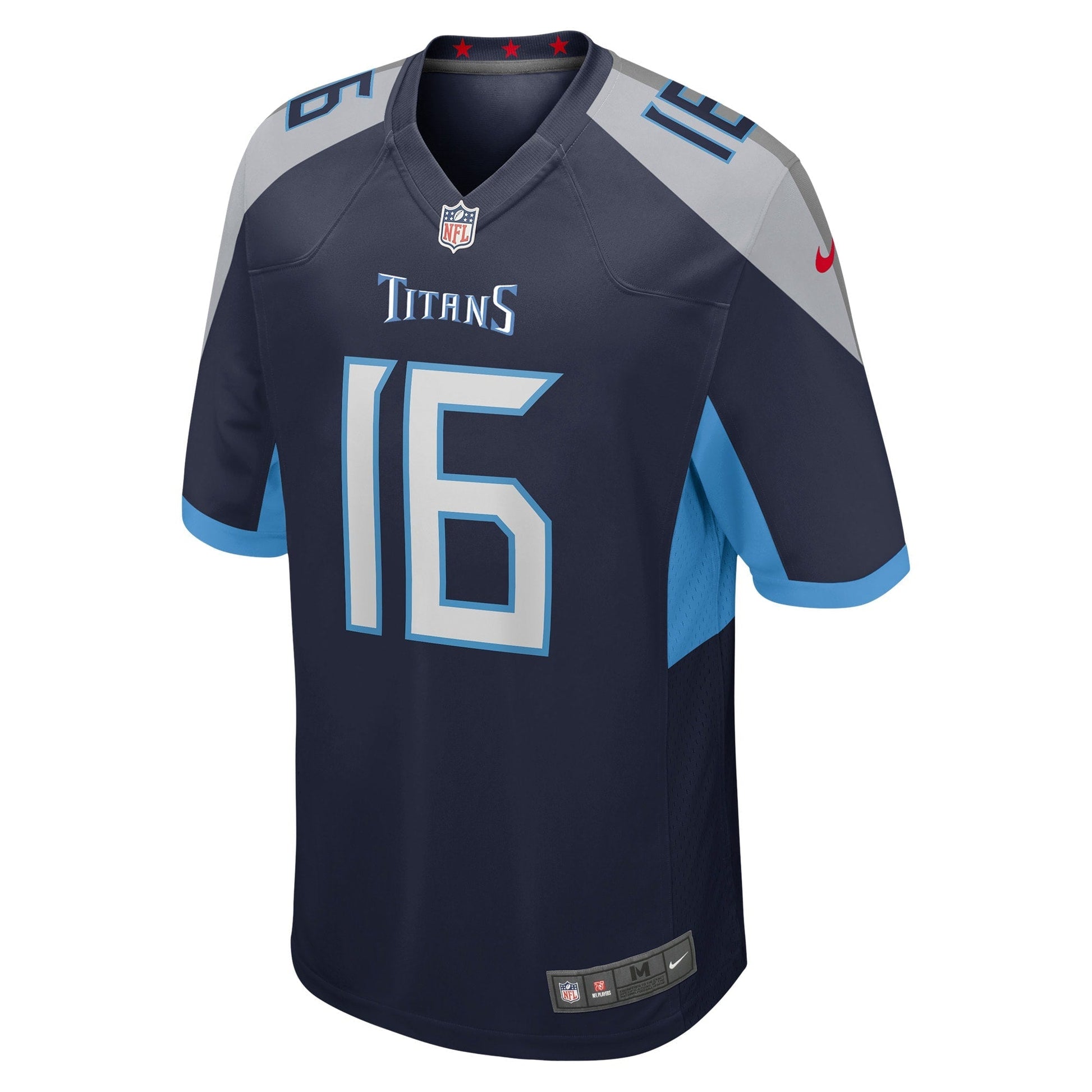 Treylon Burks Tennessee Titans Game Jersey - Navy football jersey product view 2
