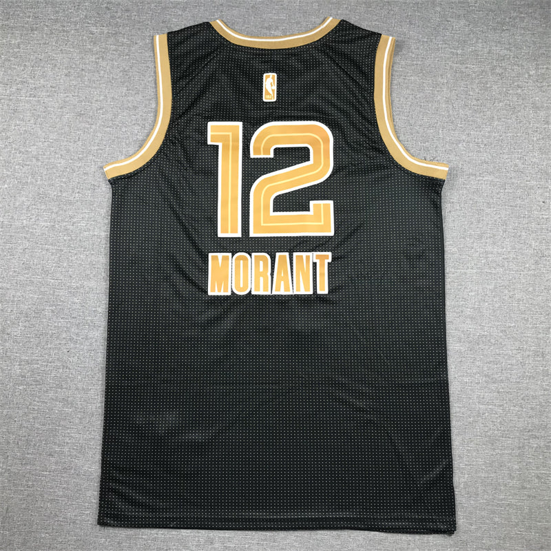 Grizzlies #12 Black Select Edition Jersey basketball jersey product view 3